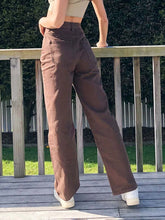 Wide Baggy Oversized Classic Casual Brown Trouser